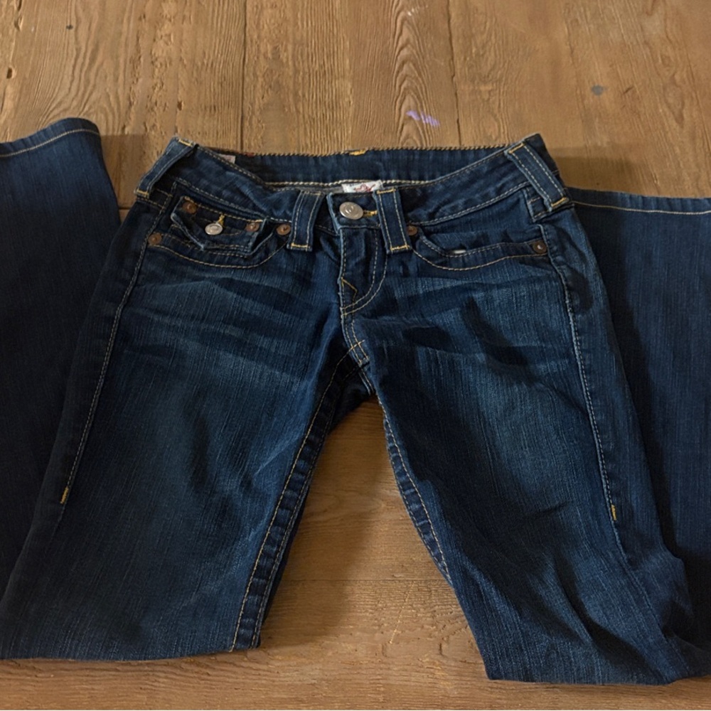 True Religion Dark Blue Boot Cut Jeans